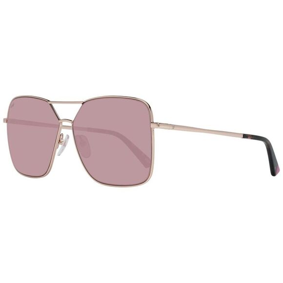 Web Rose Gold Metal Women's Sunglasses